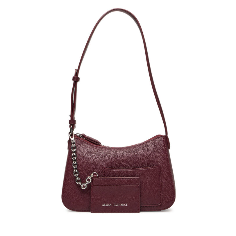 Дамска чанта Armani Exchange XW001571 AF15625 UA343 Бордо цвят на ниска цена