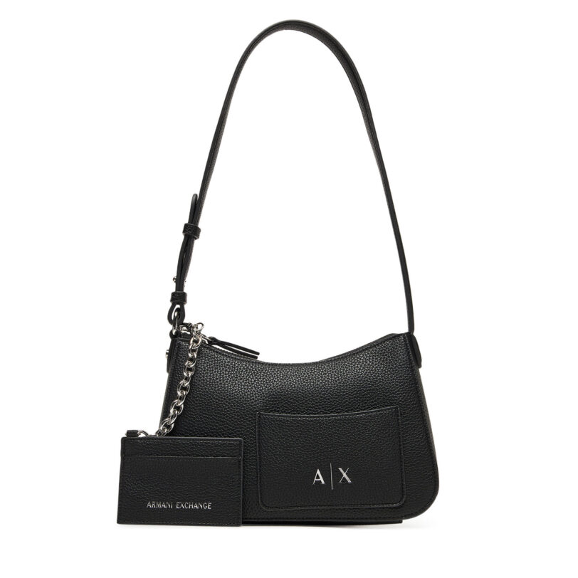 Дамска чанта Armani Exchange XW001571 AF15625 UC001 Черен цвят на ниска цена
