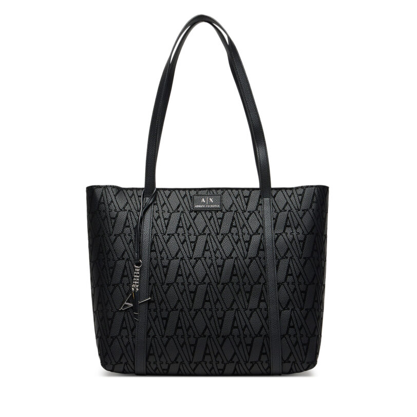 Дамска чанта Armani Exchange XW002121 AF19298 UC001 Черен цвят на ниска цена