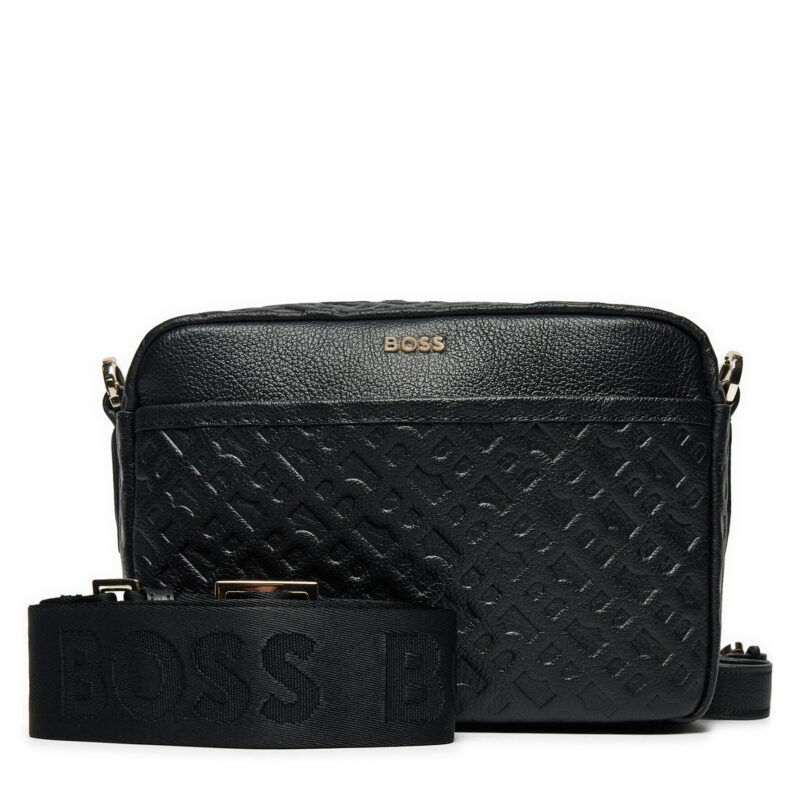 Дамска чанта BOSS Alyce Crossbody 50529366 Черен цвят на ниска цена