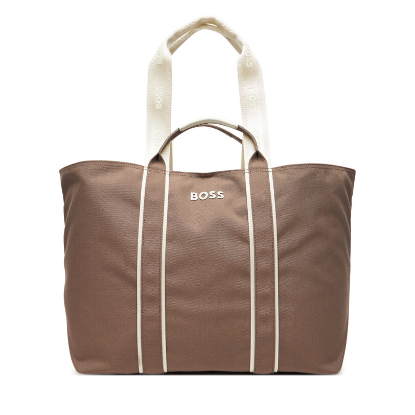 Дамска чанта BOSS Palmah 50546461 Кафяв цвят на ниска цена