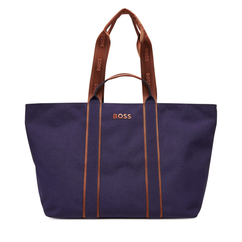 Дамска чанта BOSS Palmah Tote 50546461 Тъмносин цвят на ниска цена