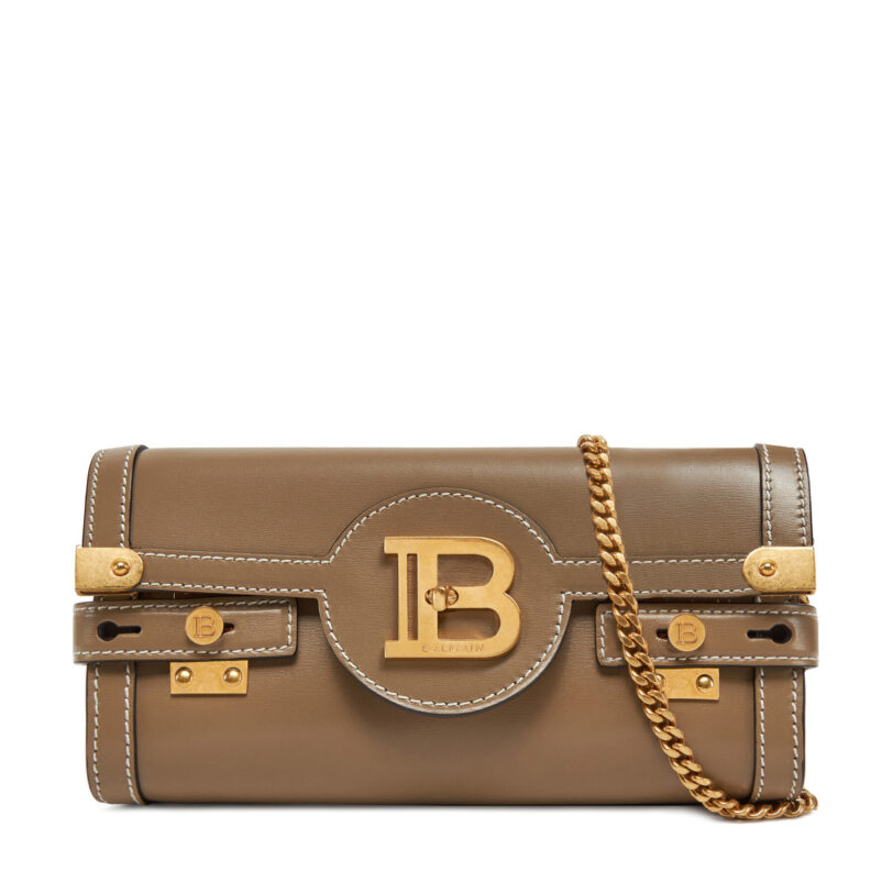 Дамска чанта Balmain DN1LE596LSLX Кафяв цвят на ниска цена