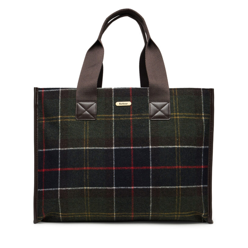Дамска чанта Barbour Turnberry Tartan LBA0424OL91 Зелен цвят на ниска цена