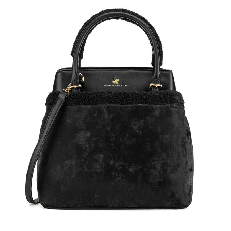 Дамска чанта Beverly Hills Polo Club BHPC-B-001-06 Черен цвят на ниска цена
