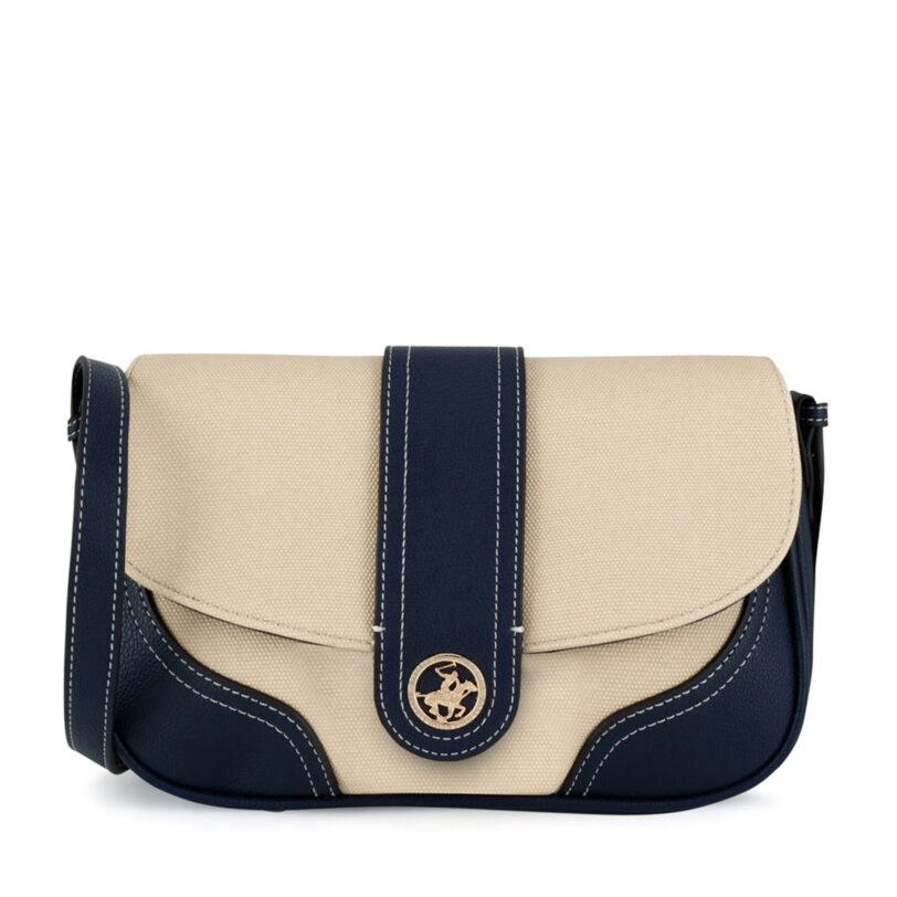 Дамска чанта Beverly Hills Polo Club BHPC-C-011-07 Тъмносин цвят на ниска цена