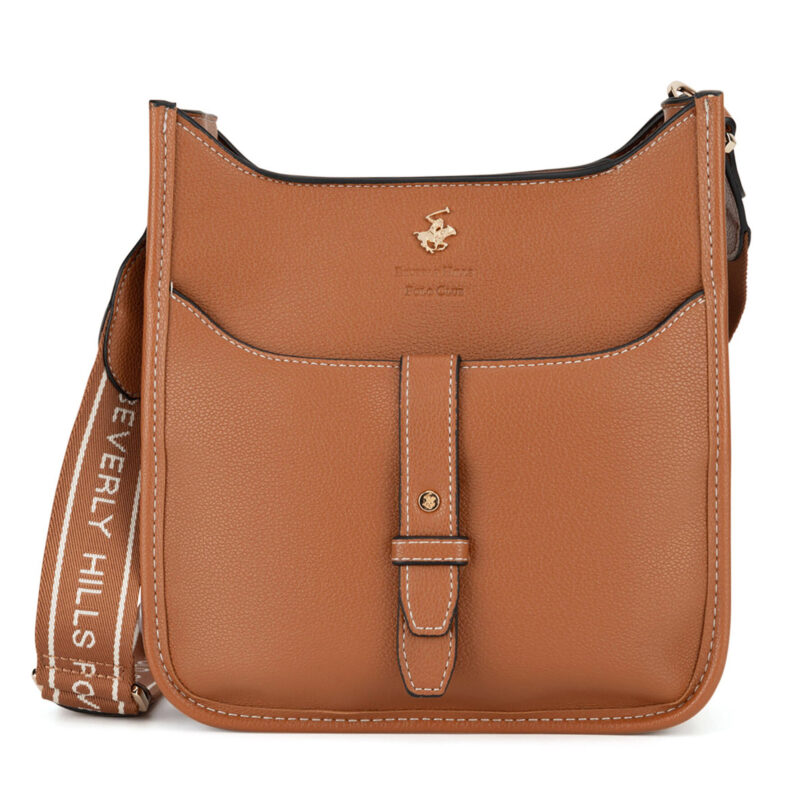 Дамска чанта Beverly Hills Polo Club BHPC-C-016-07 Кафяв цвят на ниска цена