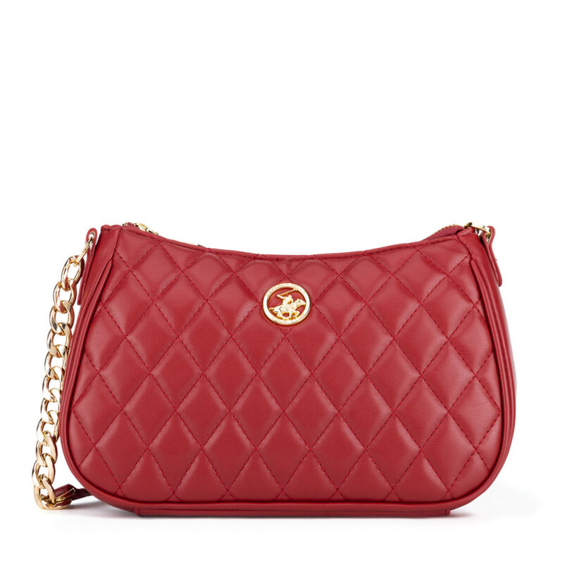 Дамска чанта Beverly Hills Polo Club BHPC-K-035-06 Червен цвят на ниска цена