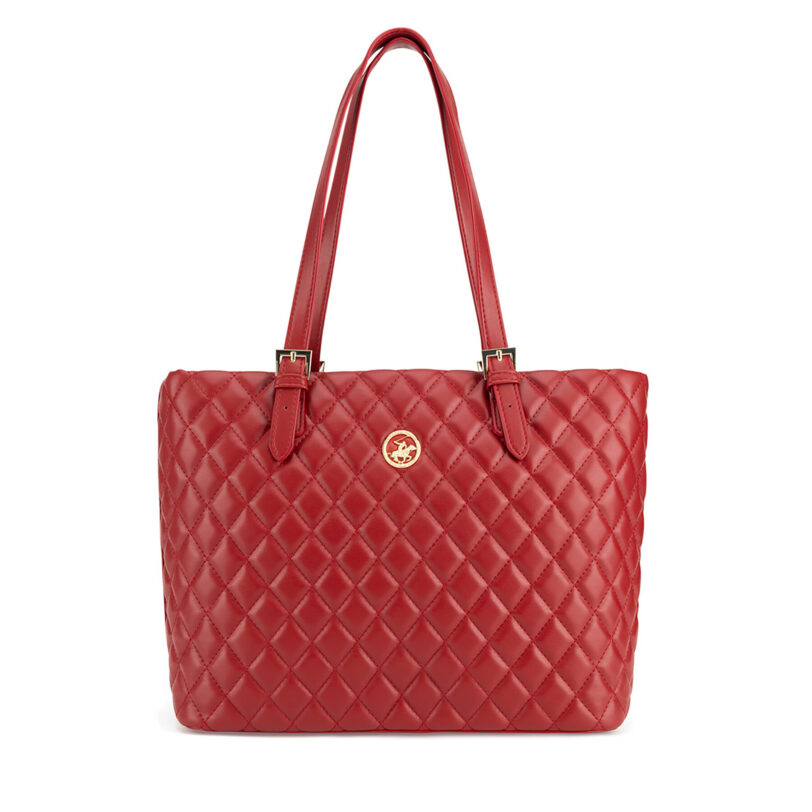 Дамска чанта Beverly Hills Polo Club BHPC-K-038-06 Червен цвят на ниска цена