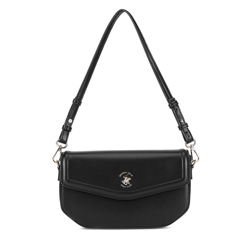 Дамска чанта Beverly Hills Polo Club BHPC-L-001-06 Черен цвят на ниска цена
