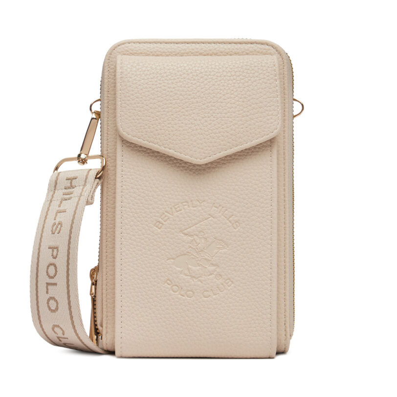 Дамска чанта Beverly Hills Polo Club BHPC-L-006-07 Бежов цвят на ниска цена