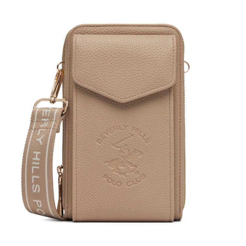 Дамска чанта Beverly Hills Polo Club BHPC-L-006-07 Бежов цвят на ниска цена