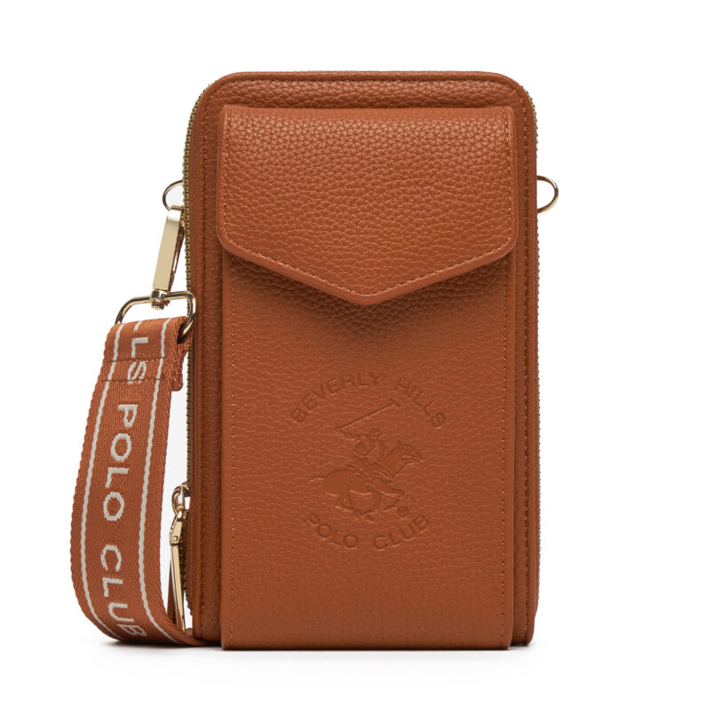 Дамска чанта Beverly Hills Polo Club BHPC-L-006-07 Кафяв цвят на ниска цена