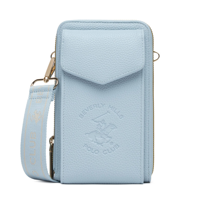 Дамска чанта Beverly Hills Polo Club BHPC-L-006-07 Син цвят на ниска цена