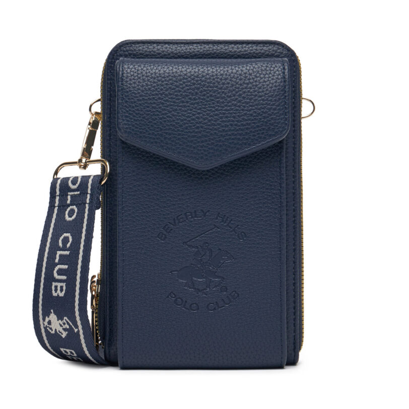 Дамска чанта Beverly Hills Polo Club BHPC-L-006-07 Тъмносин цвят на ниска цена