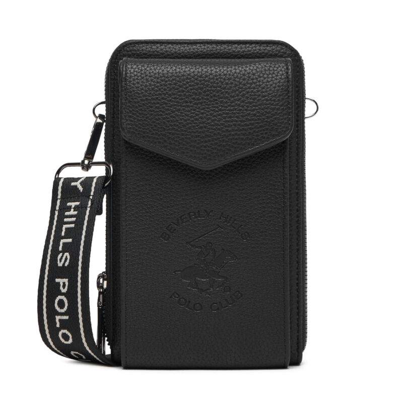 Дамска чанта Beverly Hills Polo Club BHPC-L-006-07 Черен цвят на ниска цена