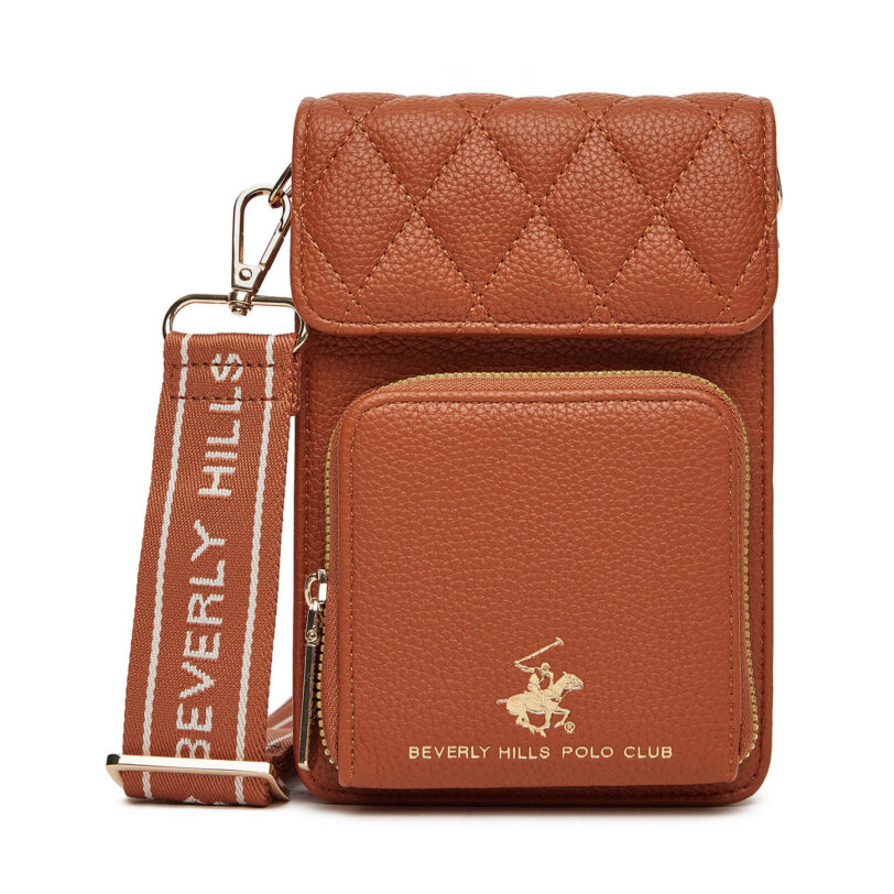 Дамска чанта Beverly Hills Polo Club BHPC-L-007-07 Кафяв цвят на ниска цена