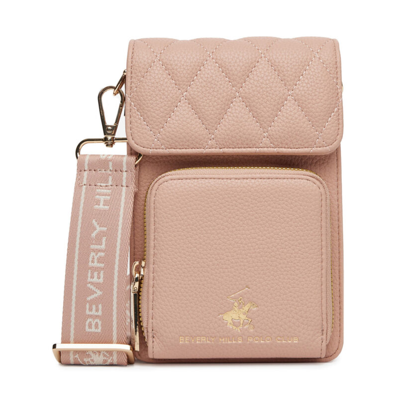 Дамска чанта Beverly Hills Polo Club BHPC-L-007-07 Розов цвят на ниска цена
