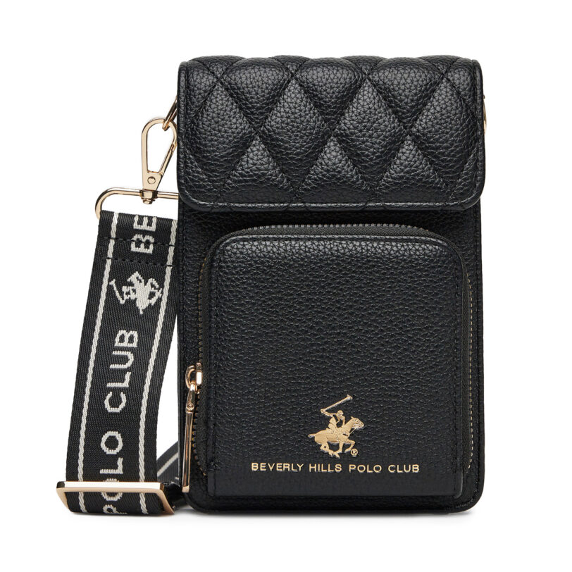 Дамска чанта Beverly Hills Polo Club BHPC-L-007-07 Черен цвят на ниска цена
