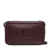 Дамска чанта Calvin Klein Bold Ck Camera Bag LV04F3220G Бордо цвят на ниска цена