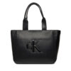 Дамска чанта Calvin Klein Bold Ck Medium Tote LV04F3218G Черен цвят на ниска цена