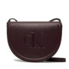 Дамска чанта Calvin Klein Bold Ck Saddle Crossbody LV04F3221G Бордо цвят на ниска цена