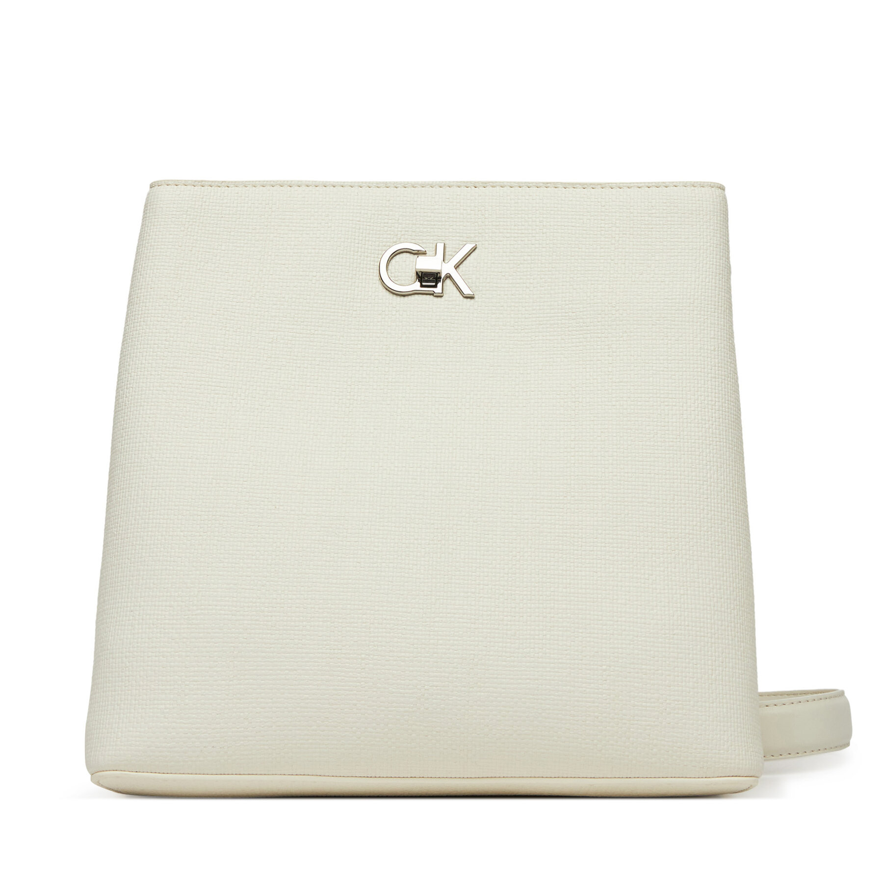 Дамска чанта Calvin Klein Ck Bucket Bag_Tex K60K613179 Бял цвят на ниска цена