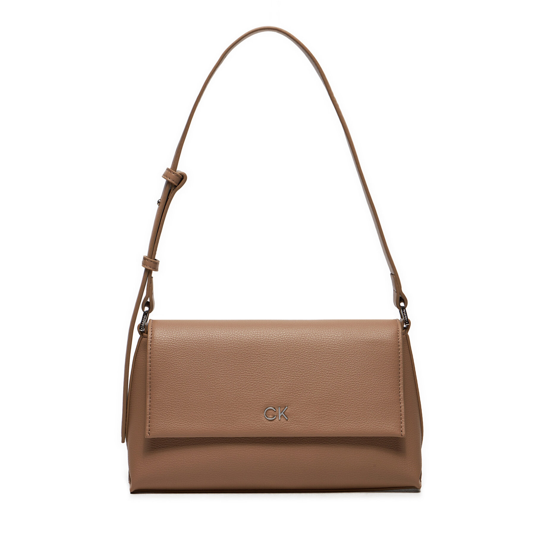 Дамска чанта Calvin Klein Ck Daily Shoulder Bag Pebble K60K612139 Кафяв цвят на ниска цена