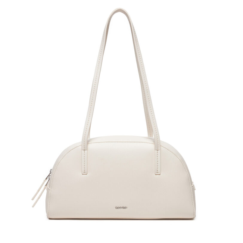 Дамска чанта Calvin Klein Ck Glide Elongated Shoulder Bag K60K612819 Бял цвят на ниска цена