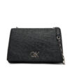Дамска чанта Calvin Klein Ck Medium Conv Chain Bag_Tex K60K613177 Черен цвят на ниска цена
