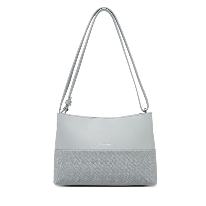 Дамска чанта Calvin Klein Ck Mixmedia Convertible Bag_Mono K60K613170 Сив цвят на ниска цена