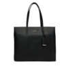Дамска чанта Calvin Klein Ck Must Aop Medium Shopper W/Poc LV04F3225G Черен цвят на ниска цена