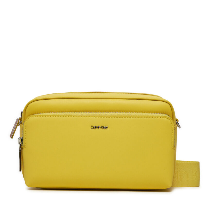 Дамска чанта Calvin Klein Ck Must Camera Bag K60K611927 Жълт цвят на ниска цена
