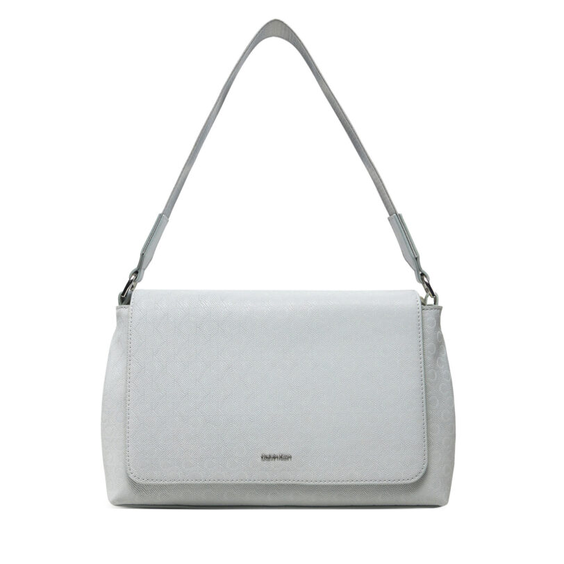 Дамска чанта Calvin Klein Ck Must Satchel_Mono K60K613181 Сив цвят на ниска цена