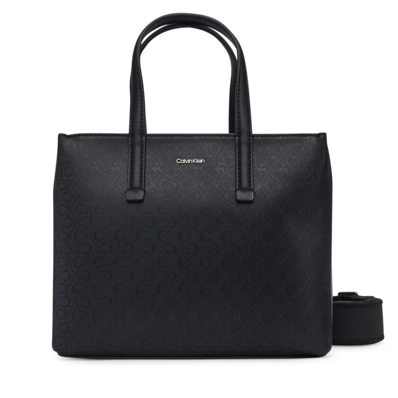 Дамска чанта Calvin Klein Ck Must Small Tote_Mono K60K613023 Черен цвят на ниска цена