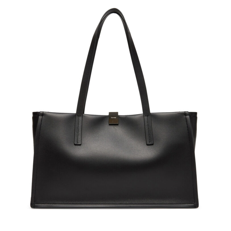 Дамска чанта Calvin Klein Ck Narrate E/W Shoulder Bag K60K612987 Черен цвят на ниска цена