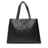 Дамска чанта Calvin Klein Ck Plaque Medium Shopper K60K612782 Черен цвят на ниска цена