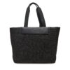Дамска чанта Calvin Klein Ck Raffia Large Shopper K60K613025 Черен цвят на ниска цена