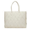 Дамска чанта Calvin Klein Ck Woven Medium Shopper K60K612994 Бял цвят на ниска цена