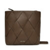 Дамска чанта Calvin Klein Ck Woven Square Crossbody K60K612991 Кафяв цвят на ниска цена