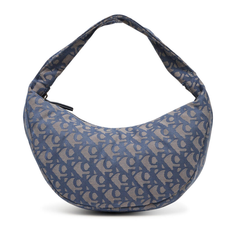 Дамска чанта Calvin Klein Ckj Monogram Pinched Medium Shou LV04F3206G Син цвят на ниска цена