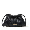 Дамска чанта Calvin Klein Drawstring Plisse Conv Mini Cb P LV04F3077G Черен цвят на ниска цена