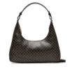 Дамска чанта Calvin Klein Emblem Aop Conv Shoulder Bag LV04F3298G Черен цвят на ниска цена