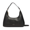 Дамска чанта Calvin Klein Foil Logo Conv Shou?Lder Bag LV04F3272G Черен цвят на ниска цена