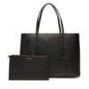 Дамска чанта Calvin Klein Foil Logo Small Tote LV04F3275G Черен цвят на ниска цена