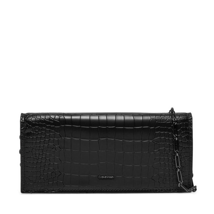 Дамска чанта Calvin Klein Glow K60K612624 Черен цвят на ниска цена