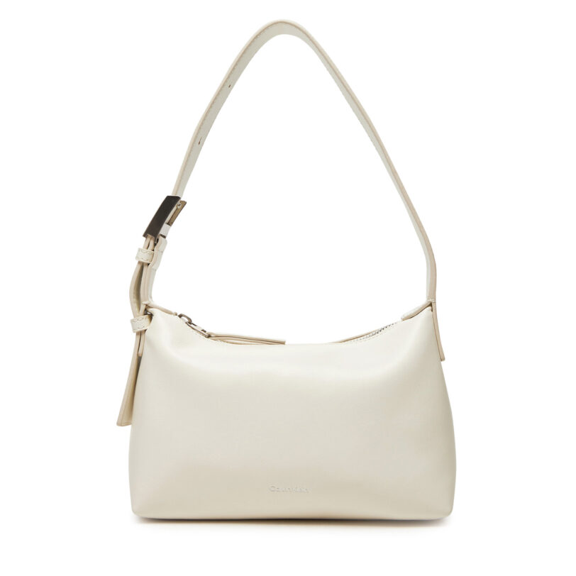 Дамска чанта Calvin Klein Hardware Handle Mini Bag K60K613027 Екрю цвят на ниска цена