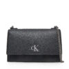 Дамска чанта Calvin Klein Jeans K60K612233 Черен цвят на ниска цена