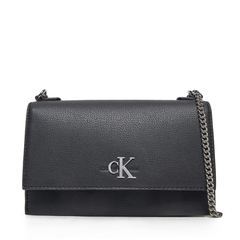 Дамска чанта Calvin Klein Jeans K60K612233 Черен цвят на ниска цена
