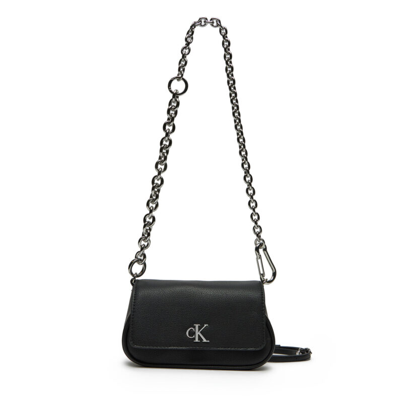 Дамска чанта Calvin Klein Jeans K60K613049 Черен цвят на ниска цена